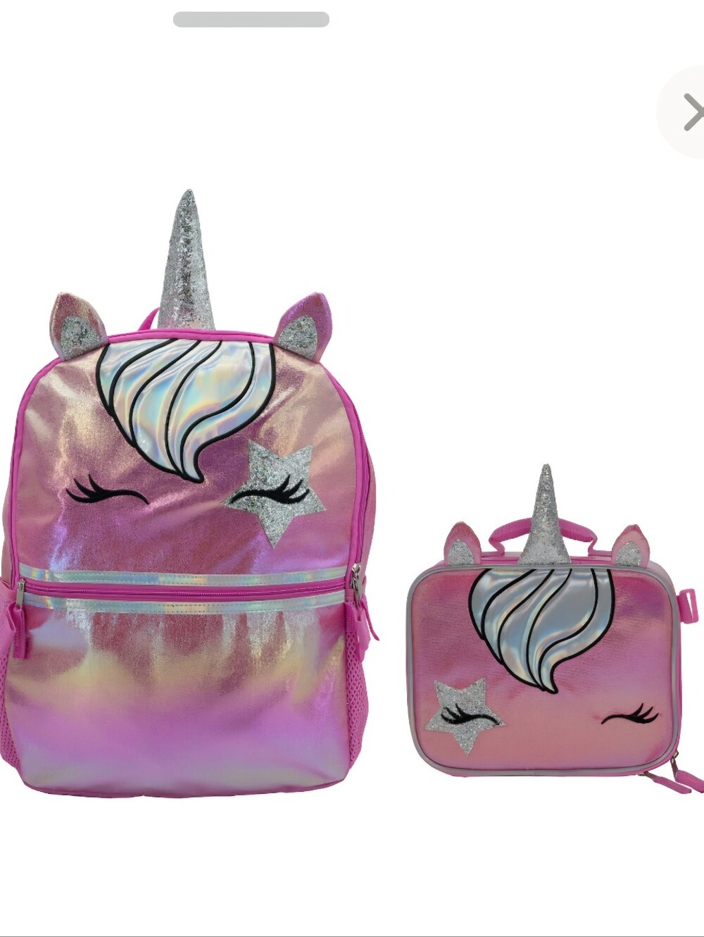Unicorn Sparkle Kids Backpack and Lunchbox Set - Pink NWT